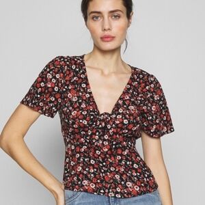 Abercrombie Tie Front Blouse